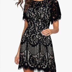 NWOT Women's Black Lace Dress